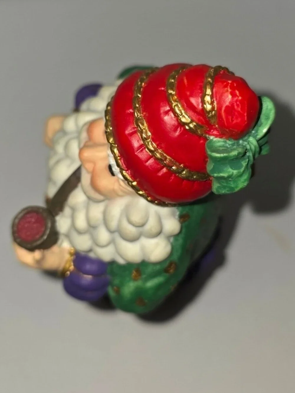 Vintage Jaimy Santa Figurine Jolly Father Christmas Smoking a Pipe Collectable